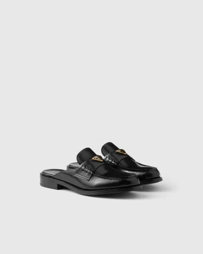 靴 PRADA Leather Mules Prada Leather Mules | Saks Fifth Avenue
