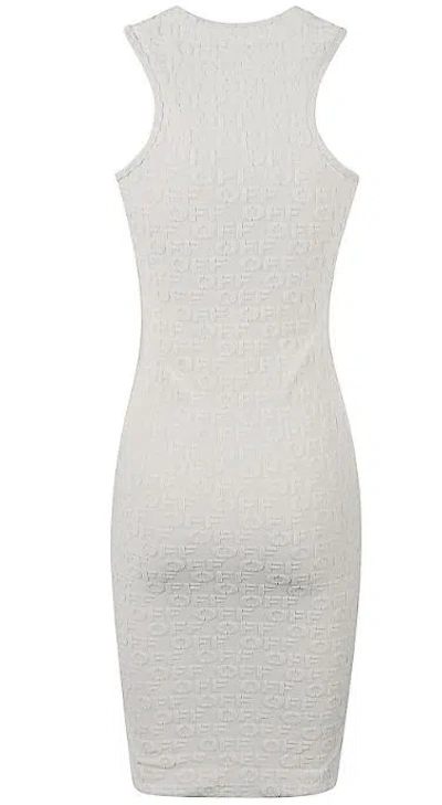 Off-white Terry Rowing Dress In White