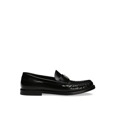 Dolce & Gabbana Dg Medallion Leather Classic Loafers