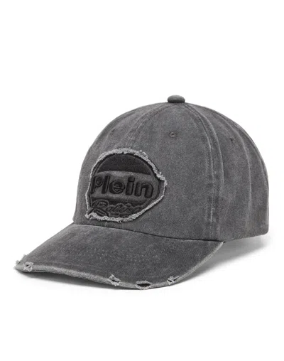 Philipp Plein Logo-patch Baseball Cap In Black