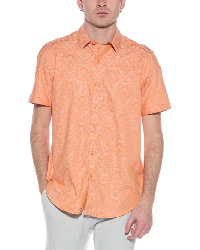 Robert Graham Bayview Woven Shirt In Orange
