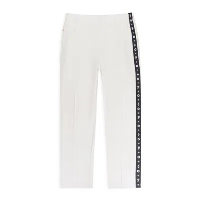 Purple Brand Cream Monogram Cream Track Pant In White