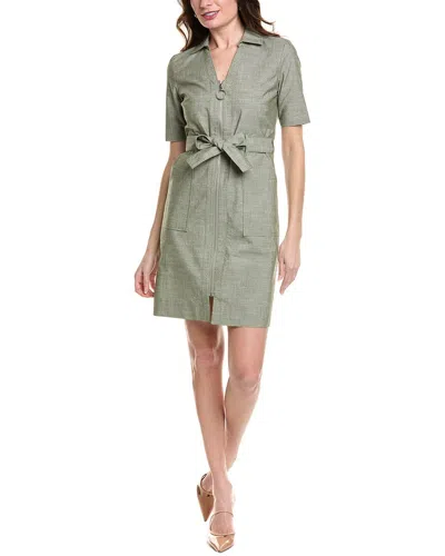 Sharagano Starlight Venice Shirtdress In Green