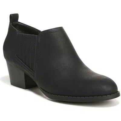 Lifestride Babe Womens Block Heel Man Made Ankle Boots In Black