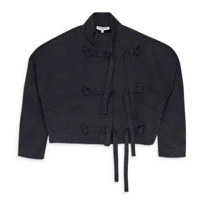 Opening Ceremony Wool Tie Knot Black Jacket In Black