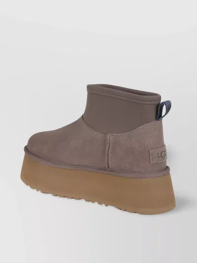 Ugg Mini Dipper Suede Ankle Boots Smoke Plume