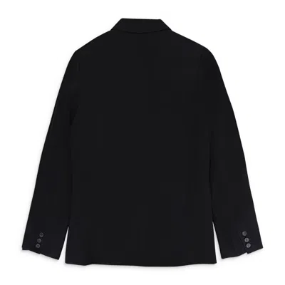 Komakino Folded Tailored Black Jacket In Black