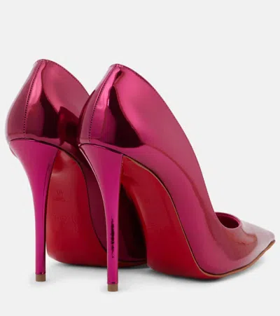 Christian Louboutin Woman Pumps Magenta Size 8 Leather In Billy