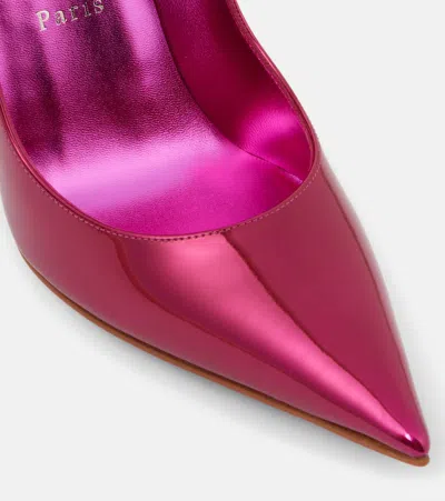 Christian Louboutin Woman Pumps Magenta Size 8 Leather In Billy