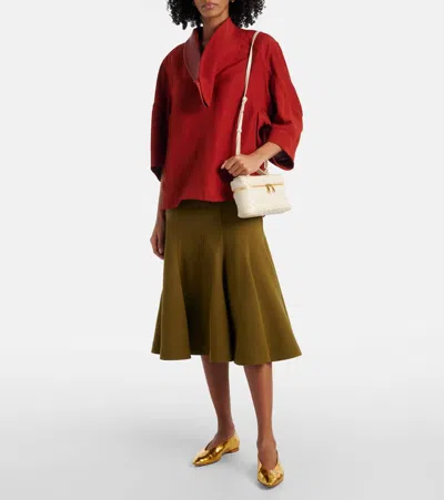 Bottega Veneta Gold Sofia Ballerina Flats In Gold