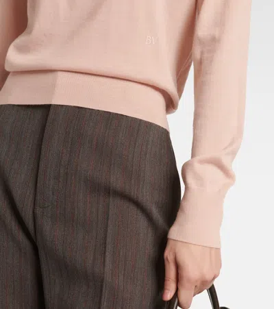 Bottega Veneta Women's Long Sleeve Polo Top In Multicolor