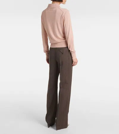 Bottega Veneta Women's Long Sleeve Polo Top In Multicolor