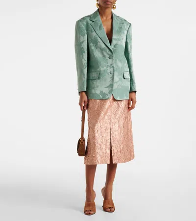 Paris Texas Nina Suede Wedge Mules In Brown