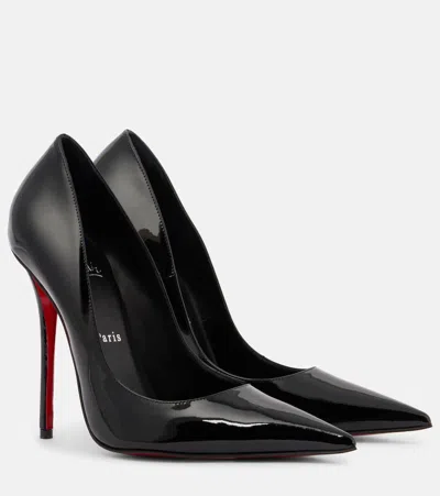 Christian Louboutin So Kate Patent Pointed-toe Red Sole Pump In Black