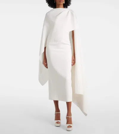 Christian Louboutin Bridal Sandaloo 130 Crepe Satin Sandals In White