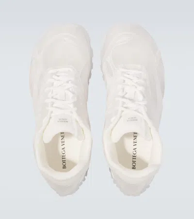 Bottega Veneta Men White Transparent Rubber Orbit Sneakers In Multi