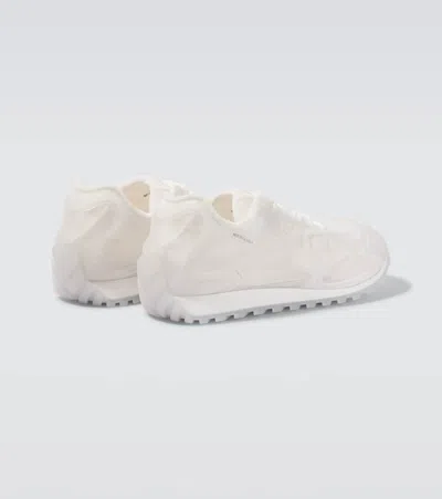 Bottega Veneta Men White Transparent Rubber Orbit Sneakers In Multi