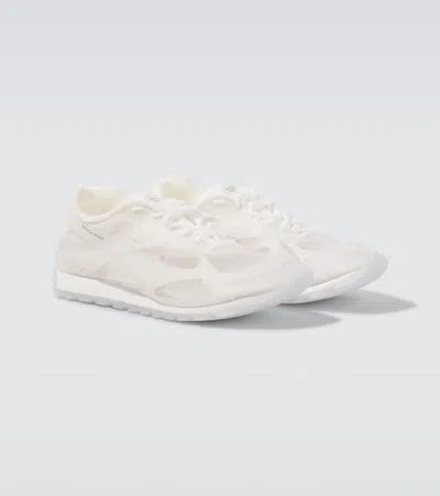 Bottega Veneta Men White Transparent Rubber Orbit Sneakers In Multi