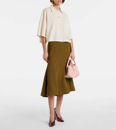 Bottega Veneta Pinacoteca Reversible Leather And Suede Tote Bag In Beige