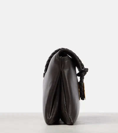 Bottega Veneta Small Liberta Leather Shoulder Bag In 2190 Fondant-m Brass