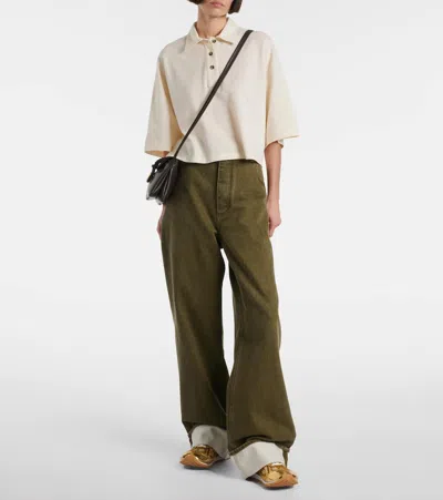 Bottega Veneta Small Liberta Leather Shoulder Bag In 2190 Fondant-m Brass