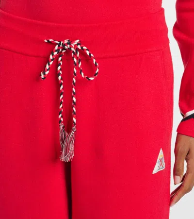 The Upside Keystone Jojo Embroidered Sweatpants In Red
