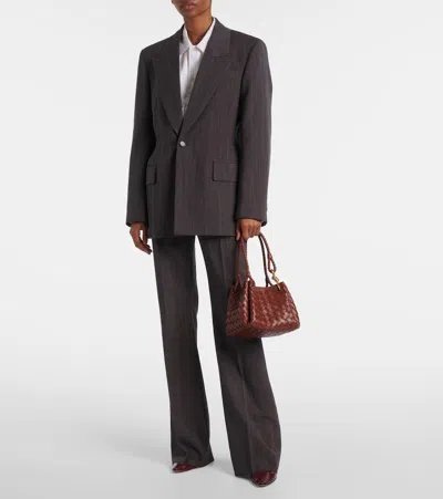 Bottega Veneta Parachute Small Intrecciato Leather Tote Bag In Sapele