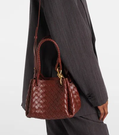 Bottega Veneta Parachute Small Intrecciato Leather Tote Bag In Sapele