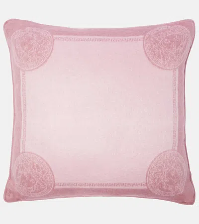 Versace Home Kissen Icon Medusa Aus Seide Und Kaschmir In Pink