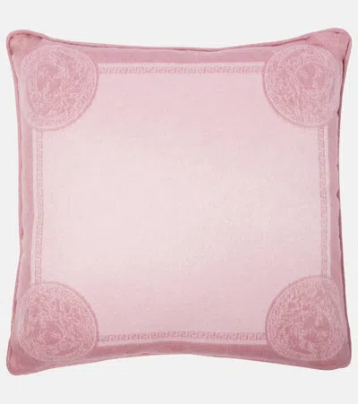 Versace Home Kissen Icon Medusa Aus Seide Und Kaschmir In Pink