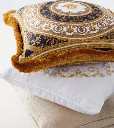 Versace Home Kissen Aus Einem Baumwollgemisch In Beige