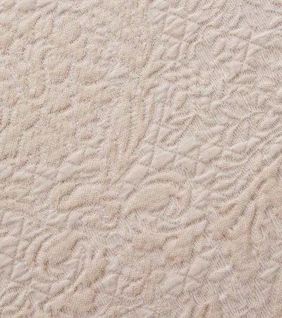 Versace Home Kissen Aus Einem Baumwollgemisch In Beige