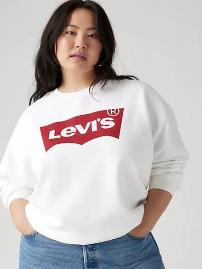 Levi's Graphic Everyday Crewneck Sweatshirt (plus Size) In White