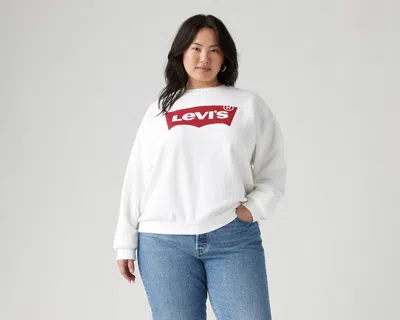 Levi's Graphic Everyday Crewneck Sweatshirt (plus Size) In White