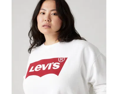 Levi's Graphic Everyday Crewneck Sweatshirt (plus Size) In White