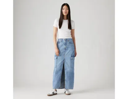 Levi's Ankle Column Cargo Skirt In Maximize The Moment