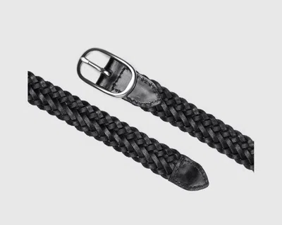 Levi's Charlie Braid Belt In Regular Black