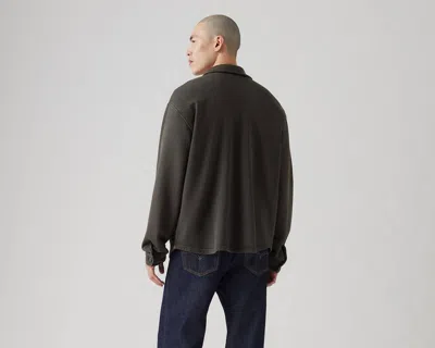 Levi's Bayview Soft Worker Cotton Knit Overshirt In Gray