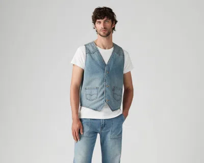 Levi's Mission Denim Vest In Blue