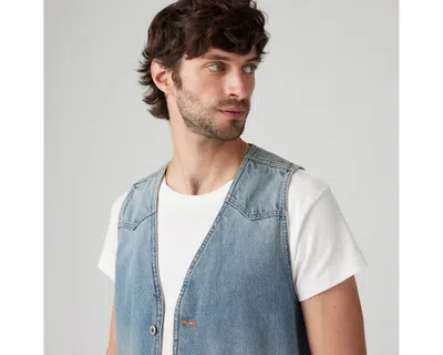 Levi's Mission Denim Vest In Blue