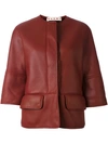 MARNI MARNI SHEARLING LINED JACKET - RED,GIMXS09A00LM04811608927