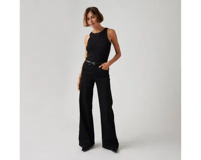 Levi's Levis 318 Shaping Wide Leg Clever G In Soft Black