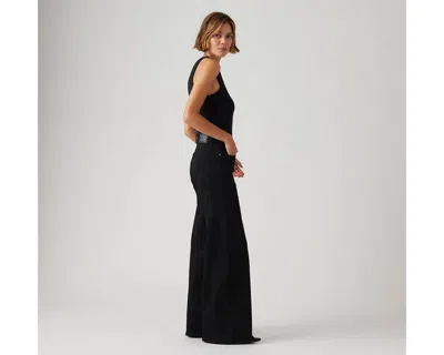 Levi's Levis 318 Shaping Wide Leg Clever G In Soft Black