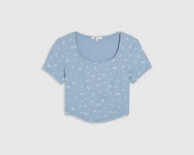 Levi's Lyra T-shirt In Dusty Blue