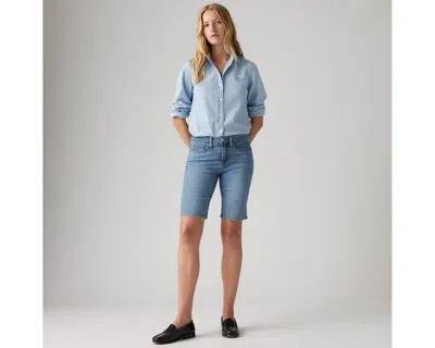 Levi's Shaping Bermuda Shorts In Camp Denim Short