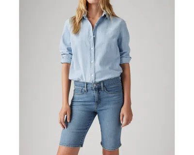 Levi's Shaping Bermuda Shorts In Camp Denim Short
