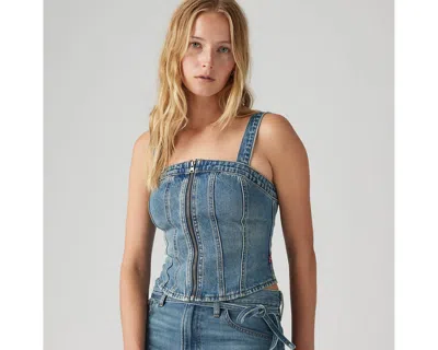 Levi's Top And Body Woman Levis 001w4-0001 Ophelia Floral In Verified Vintage Bus