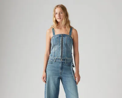 Levi's Top And Body Woman Levis 001w4-0001 Ophelia Floral In Verified Vintage Bus