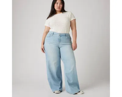 Levi's 318 Shaping Wide Leg Jeans (plus Size) In Tall Glass Of Water