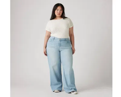 Levi's 318 Shaping Wide Leg Jeans (plus Size) In Tall Glass Of Water